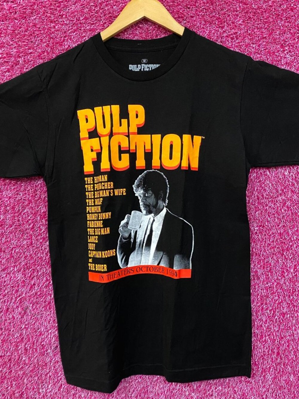 Pulp Fiction Jules Diner Scene Retro 90's Movie T Shirt Medium